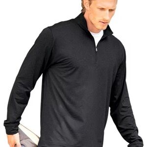 Vansport men's 1/4 zip pullover sweatshirt, GR Toyota Logo XXL Black